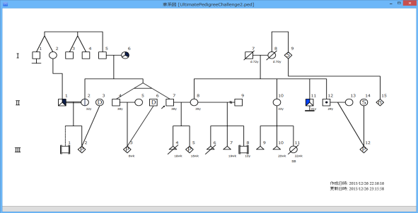 医療用遺伝家系図 自動描画ソフトウェア ftree® ver. 2.0